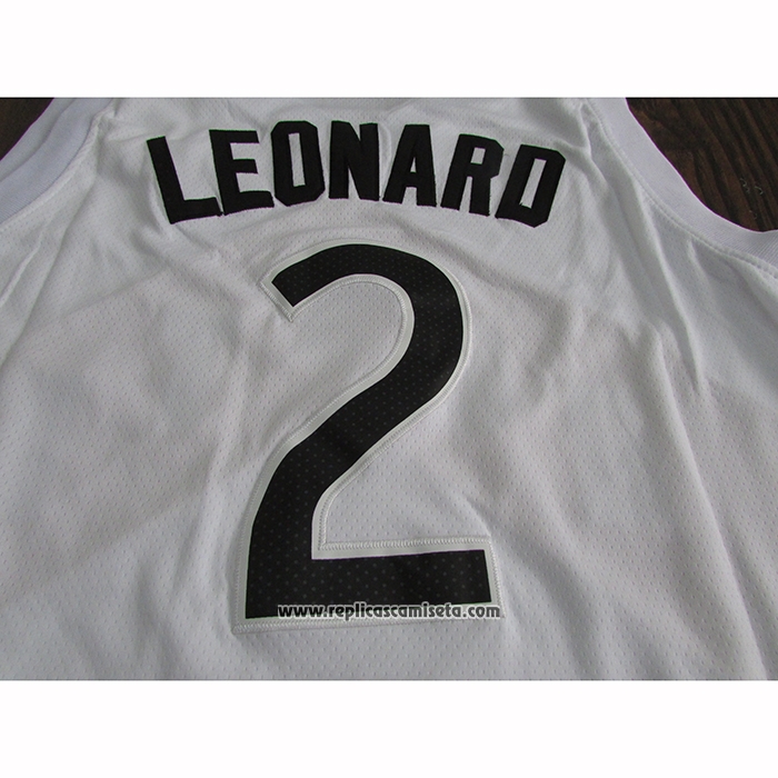 Camiseta Toronto Raptors Kawhi Leonard #2 Ciudad 2018 Blanco